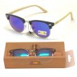 Clubmaster Bamboo Polycarbonate Sunglasses BA101