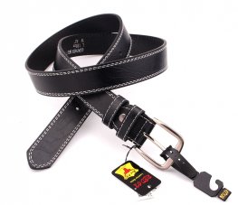Belts, Width 3.5cm Black BLT1218-1 Belts, Width 3.5cm Black BLT1218-1