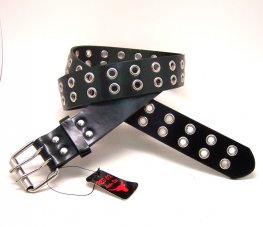 Double Studs Black Fashion Belt (4cm) FRA0023BK Double Studs Black Fashion Belt (4cm) FRA0023BK