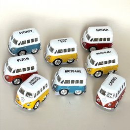 Clear Crystal Sticker Label with 2" VW Little Van