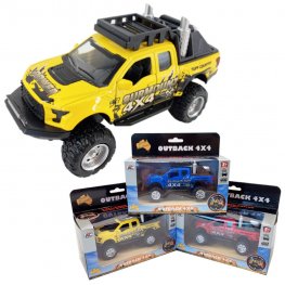 1:36 Diecast Outback 4x4 F-150 Pick Up 3 colours Asst. AO608W 1:36 Diecast Outback 4x4 F-150 Pick Up 3 colours Asst. AO608W