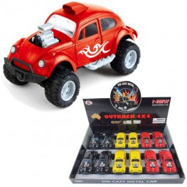 1:32 Diecast Outback 4x4 Beetle Dragracer 3 colors Asst. AO618-12D 1:32 Diecast Outback 4x4 Beetle Dragracer 3 colors Asst. AO618-12D