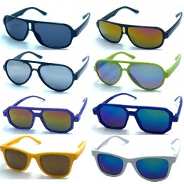 Koala Collection Kids Fashion Unisex Plastic Frame Sunglasses 4 Style Asst, SUK-KU-4G-001