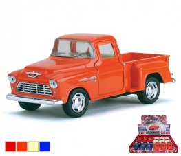 1955 Chevy Stepside Pick Up 1:32 Diecast Model (5" Asstd Colour) KT5330D 1955 Chevy Stepside Pick Up 1:32 Diecast Model (5" Asstd Colour) KT5330D