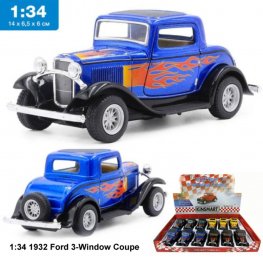 1:34 1932 Ford 3-Window Coupe Hot Rod KT5332DF 1:34 1932 Ford 3-Window Coupe Hot Rod KT5332DF