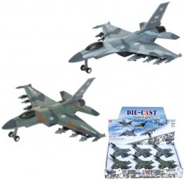 8" Diecast Models 1:400 F16 Fighter Jet (2 Colours) 8" Diecast Models 1:400 F16 Fighter Jet (2 Colours)