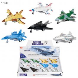 4" Diecast Models 1:180 Fighter Jet (6 Assot.) 4" Diecast Models 1:180 Fighter Jet (6 Assot.)