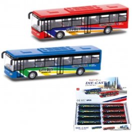 5" Diecast Models 1:43 City Big Bus (3 Assot.) 5" Diecast Models 1:43 City Big Bus (3 Assot.)