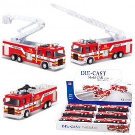 7" Diecast Models 1:32 Fire Engine Truck (3 Assot) 7" Diecast Models 1:32 Fire Engine Truck (3 Assot)