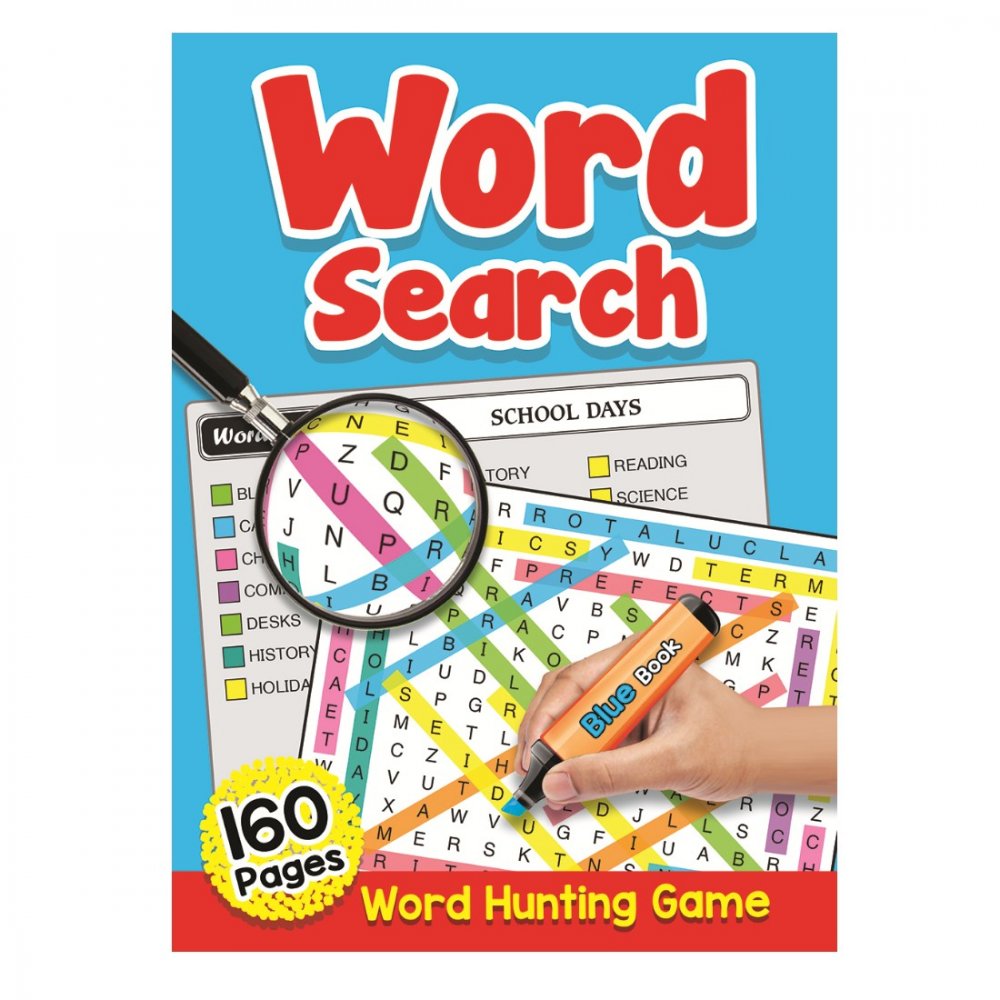 160 Pages Word Search Book Blue (MM00307)