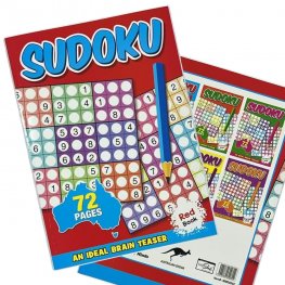 72 Pages Sudoku Book RED (MM00802)