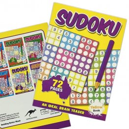 72 Pages Sudoku Book YELLOW (MM00901)