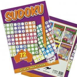 72 Pages Sudoku Book PURPLE (MM01007)