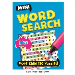 192 Pages Mini Word Search BLUE, More Than 150 Puzzles! (MM47487)