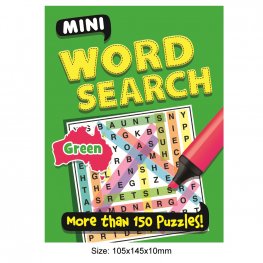 192 Pages Mini Word Search GREEN, More Than 150 Puzzles! (MM47500)