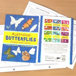 Australian BUTTERFLIES Colour and Learn MM50661