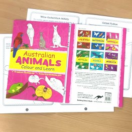 Australian ANIMALS Colour and Learn MM50678