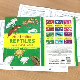 Australian REPTILES Colour and Learn MM50685