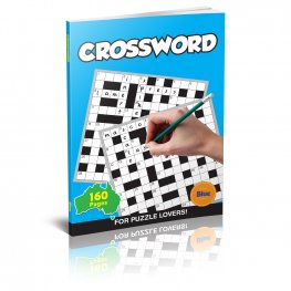 160 Pages Cross Word Book BLUE (MM50715)