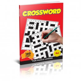 160 Pages Cross Word Book RED (MM50722)