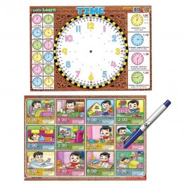 Writing Board Let's Learn Time (2 side) (MM60502)
