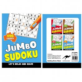 496 Pages Junbo Sudoku Book BLUE (MM99809) 496 Pages Junbo Sudoku Book BLUE (MM99809)