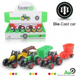 3.5" Diecast Models Farm Tractor C (3 Colours Assorted) MY2459D-8 3.5" Diecast Models Farm Tractor C (3 Colours Assorted) MY2459D-8