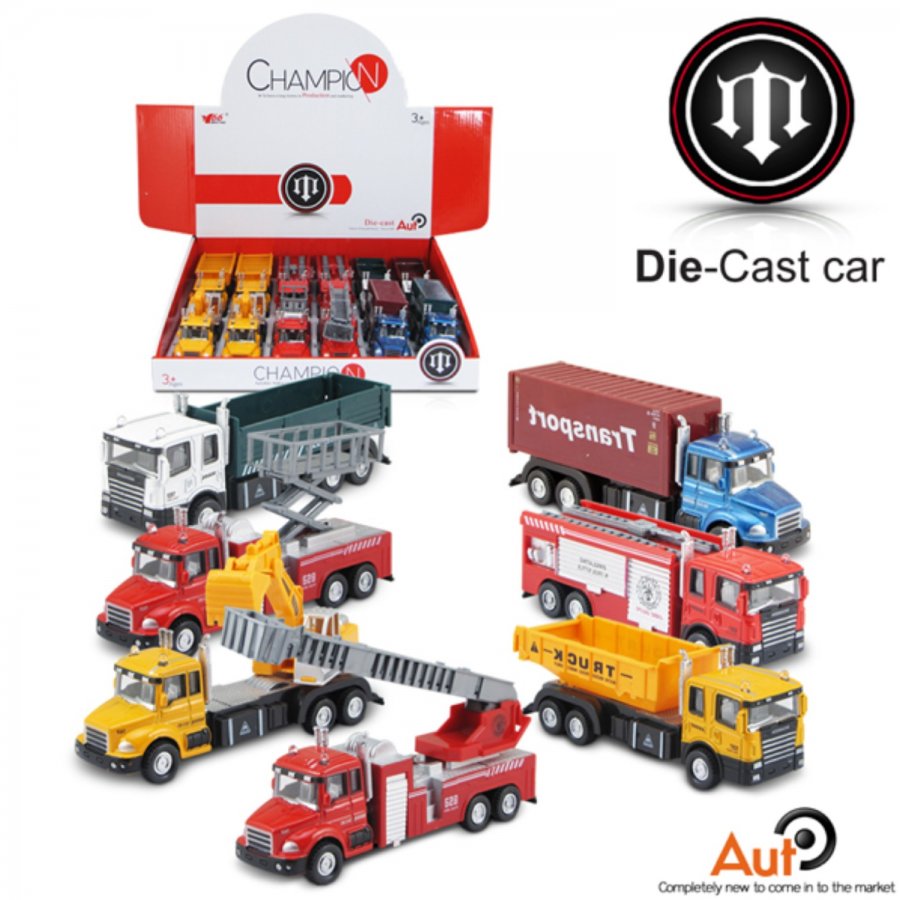 6" Diecast Models City Trucks (6 Assorted) MY2460D-12