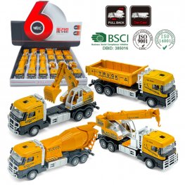 1:60 Construction Truck (4 Assorted, 7" Model) MY2463D-12 1:60 Construction Truck (4 Assorted, 7" Model) MY2463D-12