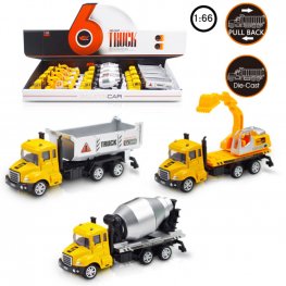 5" Diecast Models 1:66 Construction Truck (3 Assorted) MY2465D-12 5" Diecast Models 1:66 Construction Truck (3 Assorted) MY2465D-12