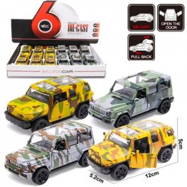 5" Diecast Models Mercedes-Benz G Class & Toyota FJ Cruiser camouflage (4 Colours Asst.) MY2483D-12 5" Diecast Models Mercedes-Benz G Class & Toyota FJ Cruiser camouflage (4 Colours Asst.) MY2483D-12