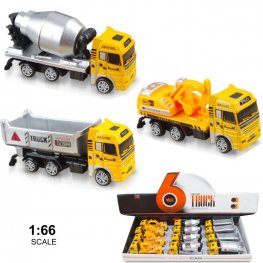 1:66 Construction Truck B (3 Assorted, Pull Back Action) MY2568D-12 1:66 Construction Truck B (3 Assorted, Pull Back Action) MY2568D-12