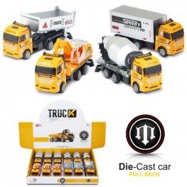 1:66 Construction Truck C (3 Assorted, Pull Back Action) MY2572D-12 1:66 Construction Truck C (3 Assorted, Pull Back Action) MY2572D-12