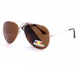 Aviator Metal Polarized Sunglasses AV007PM-1