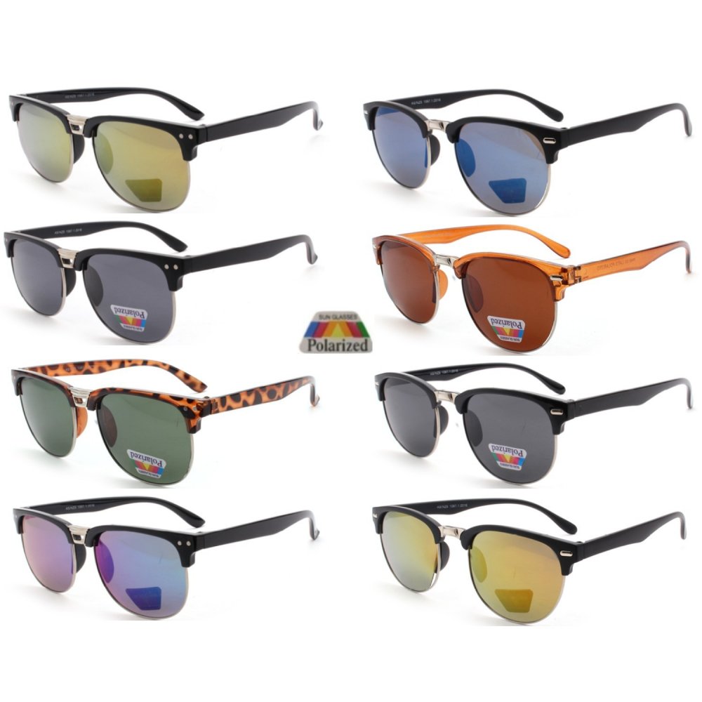 Classic Polarized Clubmaster Sunglasses 2 Style Mixed PM6119/0