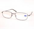 Reading Glasses Metal Frame Spring Temple in Hard Case R9xxx-Case