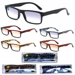 UV400 Protection Tinted Lans Plastic Reading Glasses with Case R9097C UV400 Protection Tinted Lans Plastic Reading Glasses with Case R9097C
