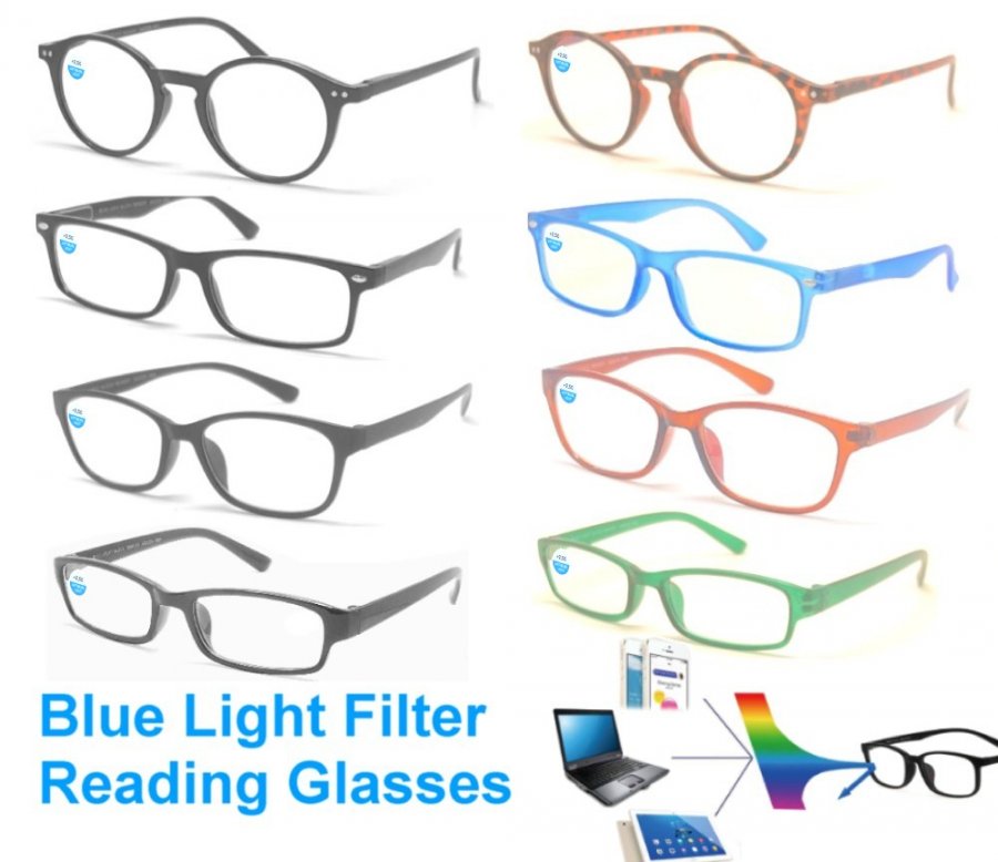 Blue Light Filter Reading Glasses 4 Style Asstd R9191/92/93/94