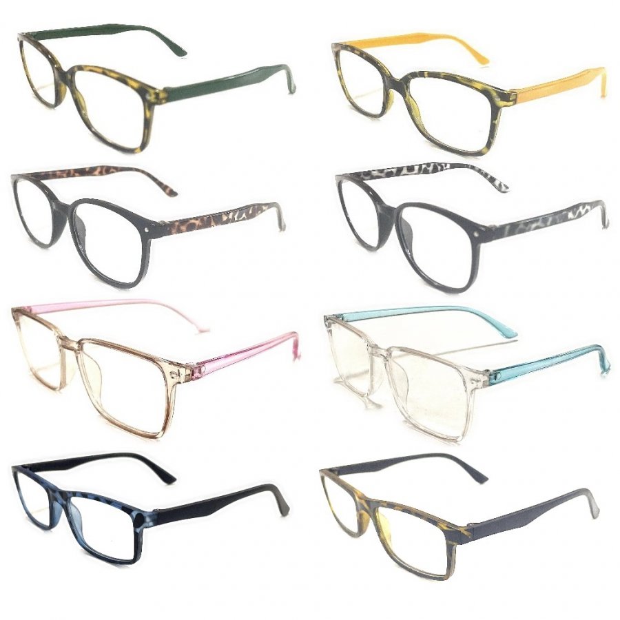 Fashion Unisex Plastic Reading Glasses 4 Style Asstd R9232-35