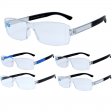 Plastic Frame Anti Blue Light Reading Glasses 4 Style Assot. R9270-73