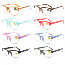 Clubmaster Style Fashion Reading Glasses 4 Style Asstd R9308-11