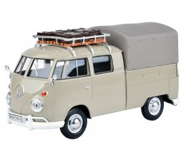 1:24 VW Type 2 (T1) - Pick-up with Roof Rack, Suit Case & Tarapauline Cover (Savannen Beige) MM79553SB 1:24 VW Type 2 (T1) - Pick-up with Roof Rack, Suit Case & Tarapauline Cover (Savannen Beige) MM79553SB