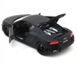 AUDI R8 - 1:24 (Matt Black) WL22493MA-W