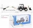 1:50 White Backhoe Loade Heavy Die cast Model KDW625004W