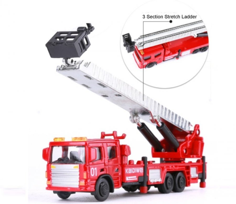 1:72 Ladder Fire Engine, Heavy Die cast Model (Special, Minimum 12pcs)