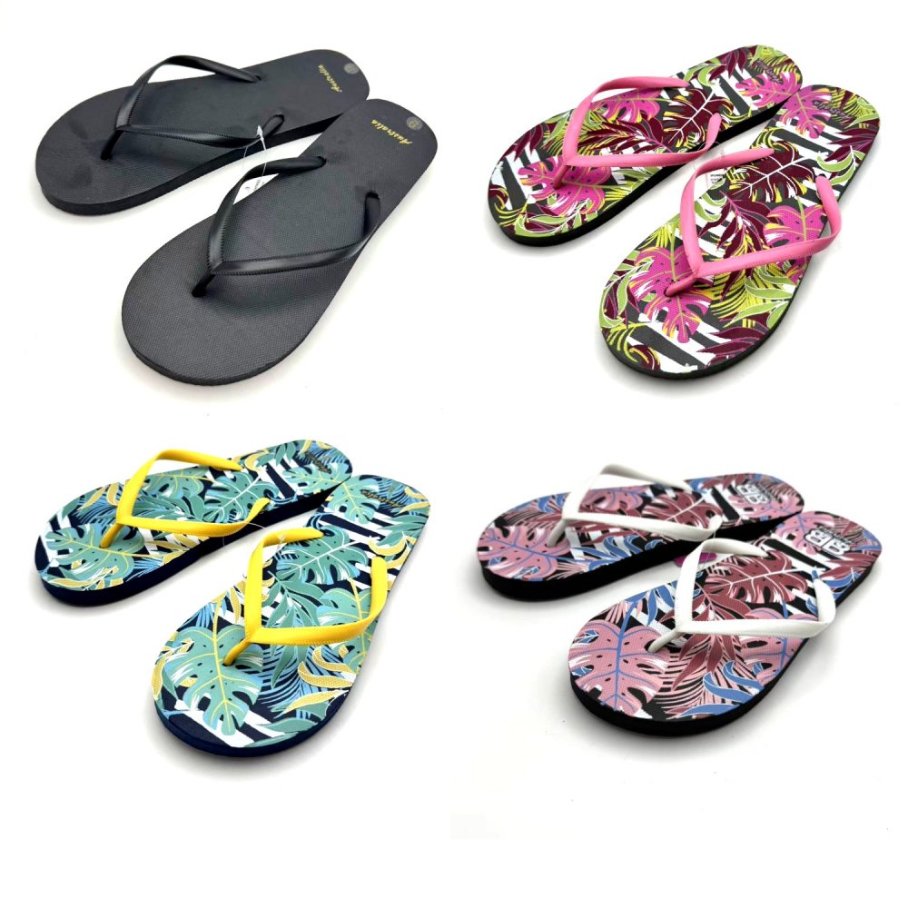 Ladies Beach Thongs 4 Style Mixed (Size#7)
