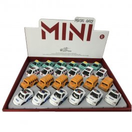 3" Diecast Mini City Vehicle 4 Style Mixed WGT2403-24 3" Diecast Mini City Vehicle 4 Style Mixed WGT2403-24