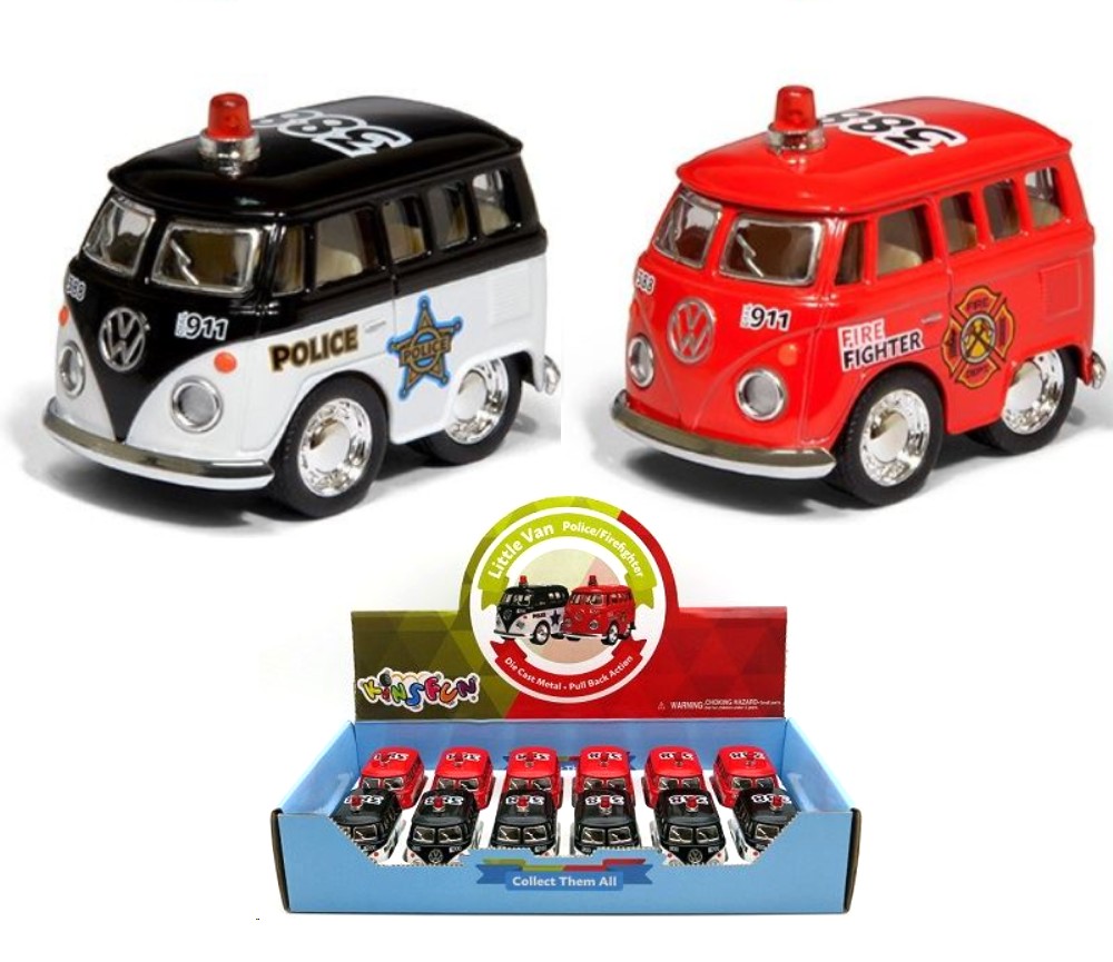 2\" Little Van (Police/Fire Fighter) (Black & Red only) KT2002DPR