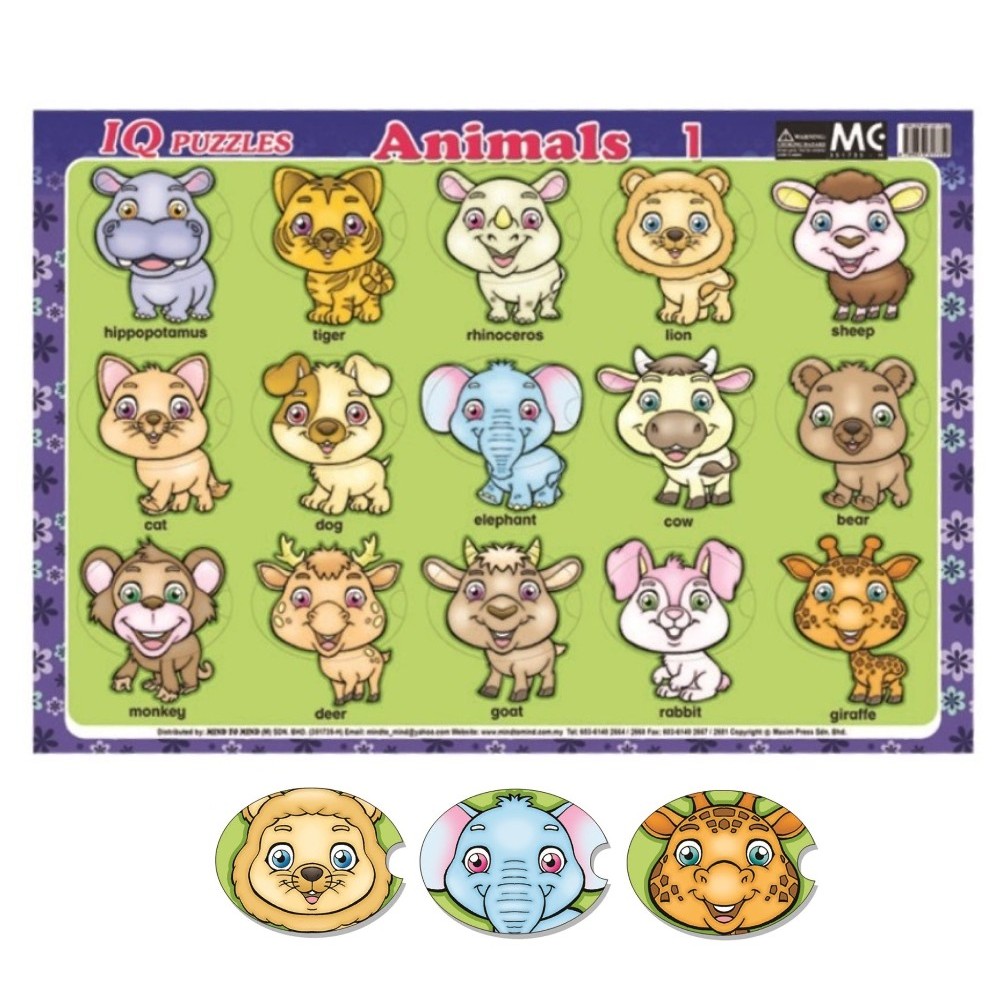 IQ Puzzles Animals 1 (MM17752)